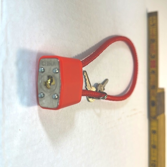 🔵 New Set of 3 Flexible Key Locks With Keys - Picture 5 of 5